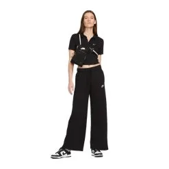 Pantalón Largo Nike Sportswear Club Fleece Mujer -tienda de material de futbol pantalon largo nike sportswear club fleece mujer black white 4