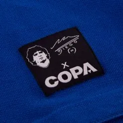 Polo COPA Maradona X COPA Boca Roidery 9 Polo COPA Maradona X COPA Boca Roidery -tienda de material de futbol polo copa maradona x copa boca embroidery blue 2