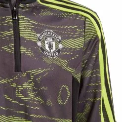 Sudadera Adidas Manchester United FC Training 2022-2023 Niño -tienda de material de futbol sudadera adidas manchester united fc training 2022 2023 nino semi solar slime black 3