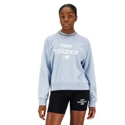 Sudadera New Balance Essentials Graphic Crew Fleece Mujer