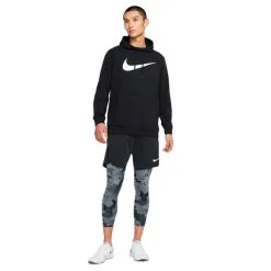 Sudadera Nike Dri-Fit Training Swoosh Hoodie -tienda de material de futbol sudadera nike dri fit training swoosh hoodie black white 3