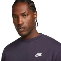 Sudadera Nike Sportswear Club Crew -tienda de material de futbol sudadera nike sportswear club crew cave purple white 2