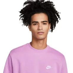 Sudadera Nike Sportswear Club Crew -tienda de material de futbol sudadera nike sportswear club crew violet shock white 2