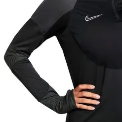 Sudadera Nike Therma-Fit Strike Winter Warrior Dril Top Mujer -tienda de material de futbol sudadera nike therma fit strike winter warrior dril top mujer black dark smoke grey white 4