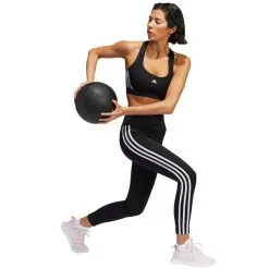 Sujetador Adidas Powerreact Training Medium Support 3 Stripes Mujer -tienda de material de futbol sujetador adidas powerreact training medium support 3 stripes mujer black 4