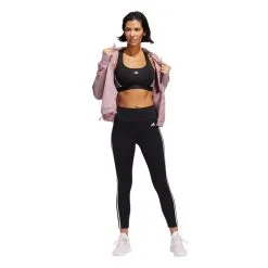 Sujetador Adidas Powerreact Training Medium Support 3 Stripes Mujer -tienda de material de futbol sujetador adidas powerreact training medium support 3 stripes mujer black 5