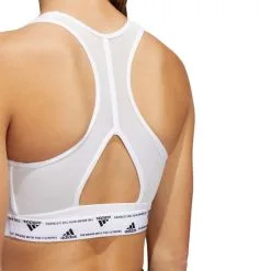Sujetador Adidas Powerreact Training Medium Support 3 Stripes Mujer -tienda de material de futbol sujetador adidas powerreact training medium support 3 stripes mujer white 3