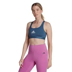 Sujetador Adidas Powerreact Training Medium Support 3 Stripes Mujer -tienda de material de futbol sujetador adidas powerreact training medium support dark marine 2
