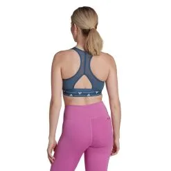 Sujetador Adidas Powerreact Training Medium Support 3 Stripes Mujer -tienda de material de futbol sujetador adidas powerreact training medium support dark marine 3