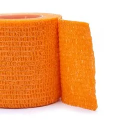 Tape Rehab Medic Sujeta-Espinilleras (5 Cm X 4,6 M) -tienda de material de futbol tape rehab medic sujeta espinilleras 5 cm x 46 m naranja 2