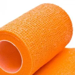 Tape SP Fútbol Sujeta-Espinilleras (7,5 Cm X 4,6 M) -tienda de material de futbol tape sp sujeta espinilleras 75cmx46m naranja 2