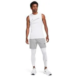 Top Nike Dri-FIT Pro -tienda de material de futbol top nike dri fit pro white black 3