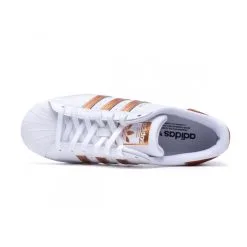 Zapatilla Adidas Superstar Mujer -tienda de material de futbol zapatilla adidas superstar mujer white copper metallic core black 4