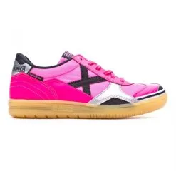 Zapatilla Munich Gresca -tienda de material de futbol zapatilla munich gresca fucsia suela caramelo 1