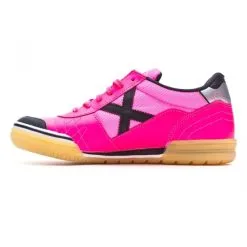 Zapatilla Munich Gresca -tienda de material de futbol zapatilla munich gresca fucsia suela caramelo 2