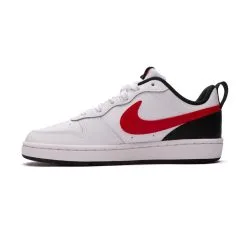 Zapatilla Nike Court Borough Low 2 Niño -tienda de material de futbol zapatilla nike court borough low 2 nino white univ red black 2
