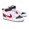 Zapatilla Nike Court Borough Mid 2 Niño -tienda de material de futbol zapatilla nike court borough mid 2 gs nino white university red black 0