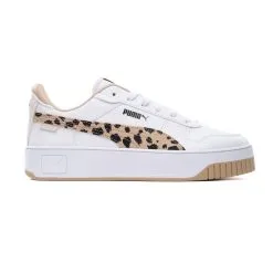 Zapatilla Puma Carina Street Animal Mujer -tienda de material de futbol zapatilla puma carina street animal mujer white granola black 1